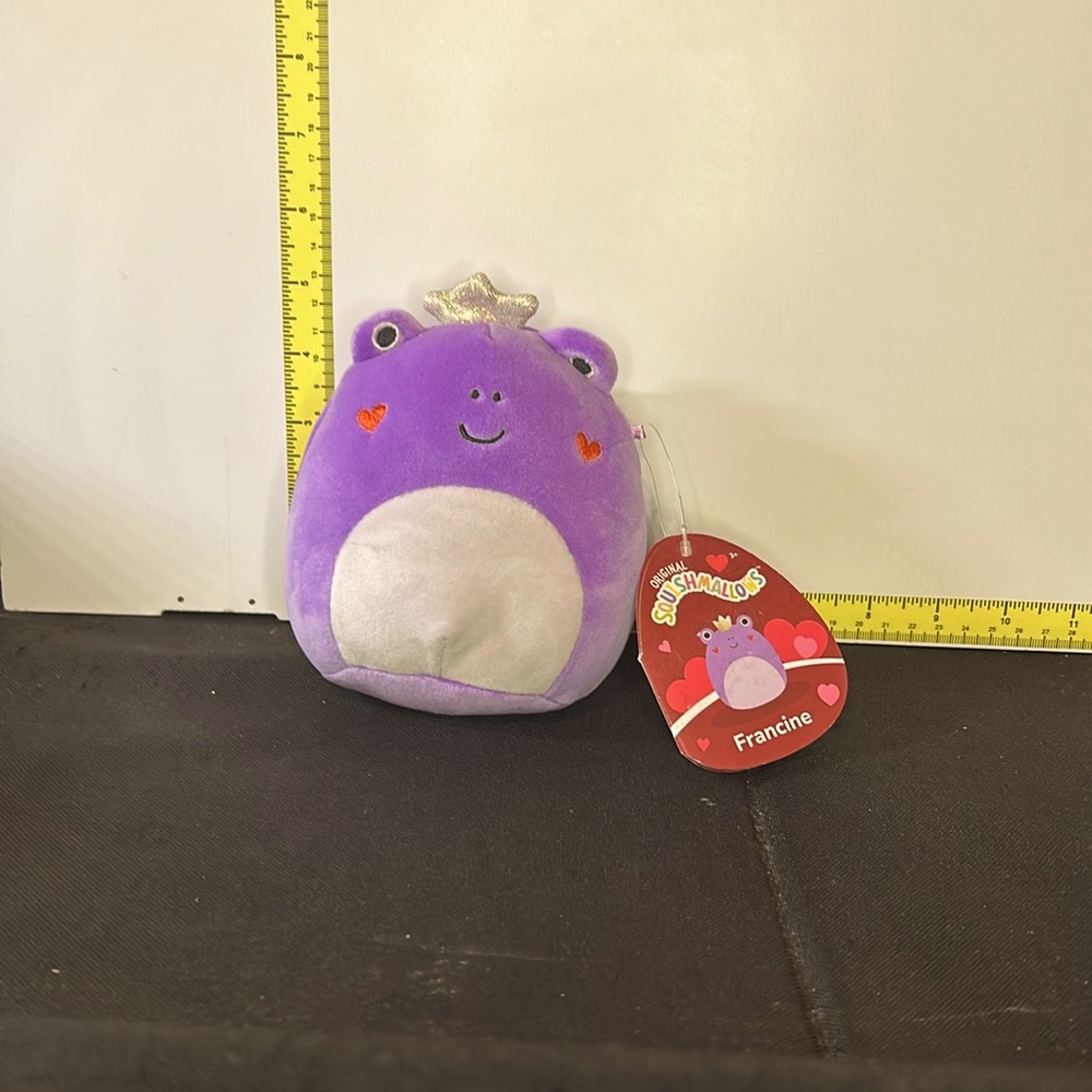 NWT SQUISHMALLOWS V-Day Edition '24 #1921-2 Francine the Purple Princess Frog S5